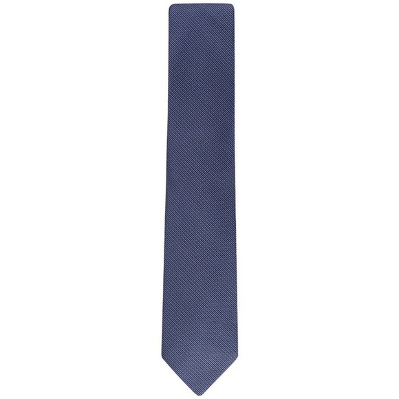 CALVIN KLEIN Men's Stitch Solid Textured Tie Purple OS B4HP - Picture 3 of 8